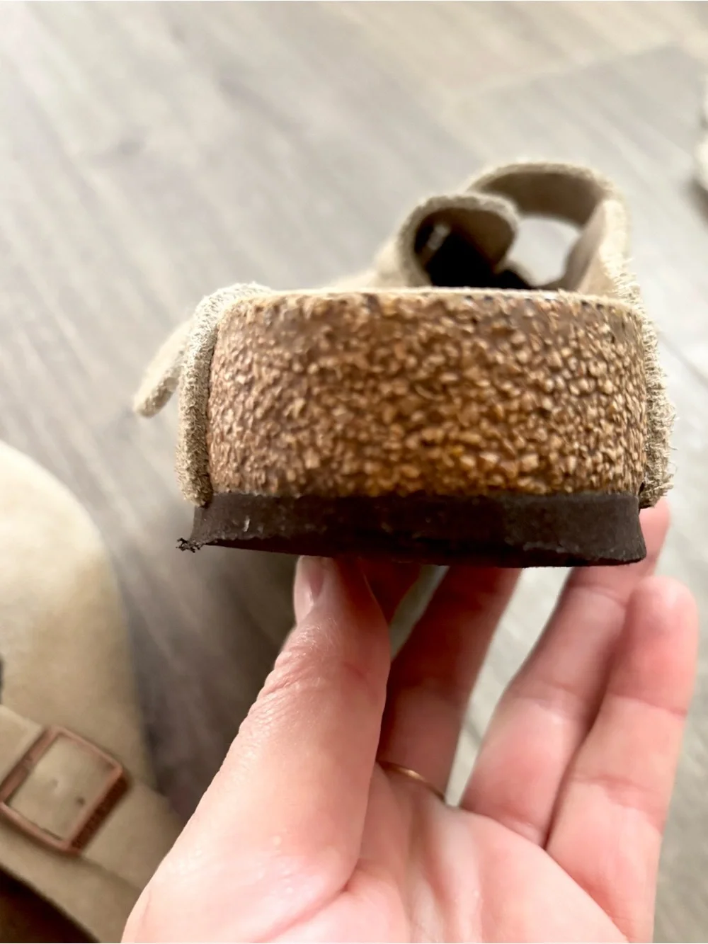 Birkenstock Suede Boston Clogs in Taupe - Size 42 - Picture 6 of 7